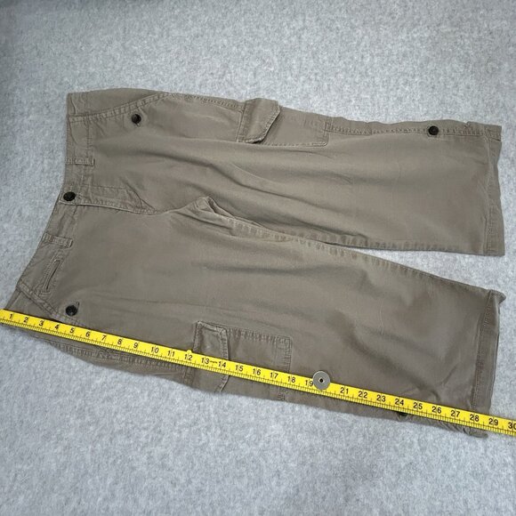 SONOMA LIFE + STYLE Capri Pants 8 Beige Khaki Modern Fit Cargo Cotton Stretch - Picture 6 of 15